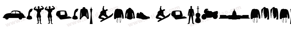 Darrians Sexy Silhouettes 2字体转换